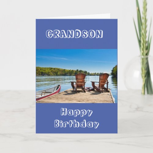 GRANDSON ENJOY YOUR BIRTHDAY CARD