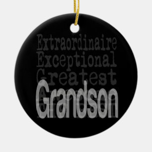 Grandson Extraordinaire Ceramic Ornament