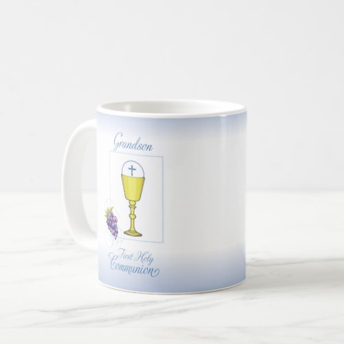 Grandson First Communion Chalice with Host Coffee Mug
