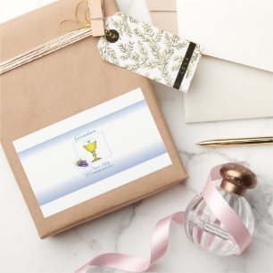Grandson First Communion, Chalice with Host Rectangular Sticker