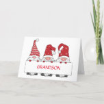 **GRANDSON** FROM GNOMES FOR CHRISTMAS CARD<br><div class="desc">THANKS FOR STOPPING BY ONE OF MY EIGHT STORES!</div>