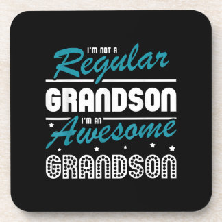 Grandson Gift | Im Not A Regular Grandson Beverage Coaster