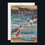 Grandson Gift | Letter To My Grandson From Grandpa Holiday Card<br><div class="desc">Grandson Gift | To My Grandson Never Forget That I Love You Love From Grandpa</div>