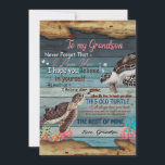 Grandson Gift | Letter To My Grandson From Grandpa Holiday Card<br><div class="desc">Grandson Gift | To My Grandson Never Forget That I Love You Love From Grandpa</div>
