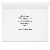 Grandson Gotcha Day with Pirate Treasure Cards (Inside Horizontal (Bottom))
