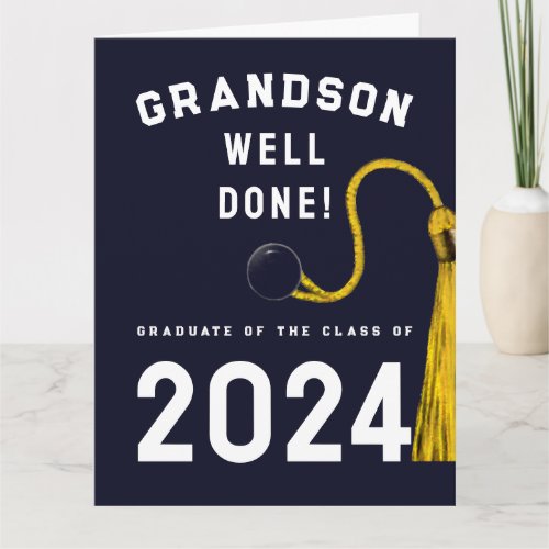 Grandson Graduation 2024 Card