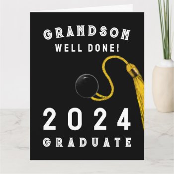 Grandson Graduation 2024 Card by ebbies at Zazzle