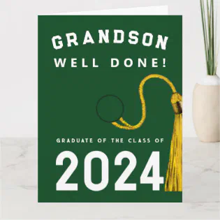 Grandson Graduation 2024 Card