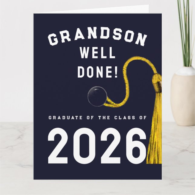 Grandson Graduation 2026 Card (Front)