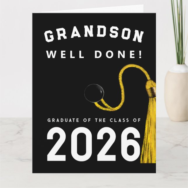Grandson Graduation 2026 Card (Front)