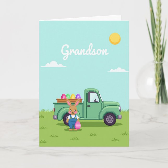 Grandson Happy Day Pickup Card (Front)
