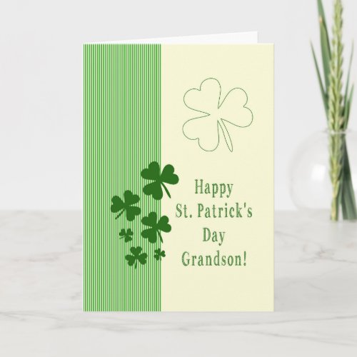 grandson Happy St Patricks Day Card