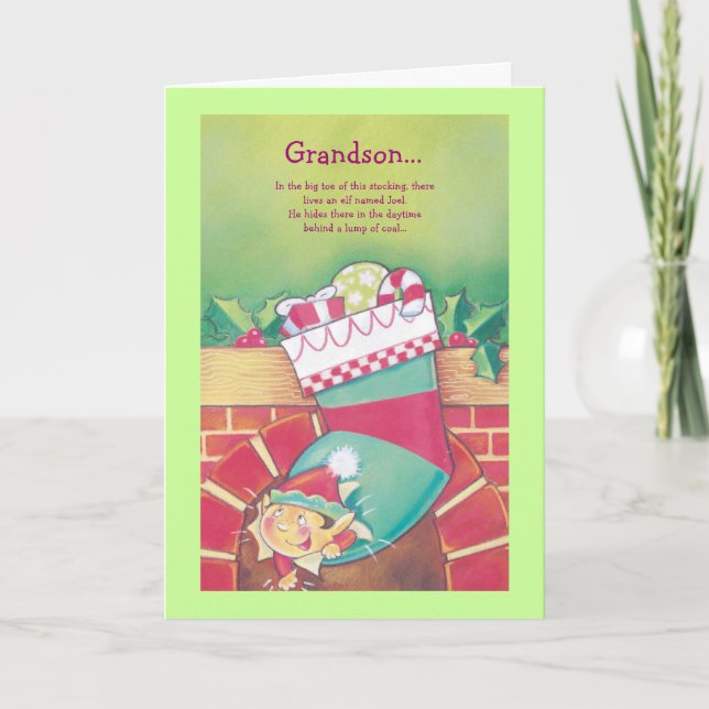 Grandson... Holiday Card (Front)