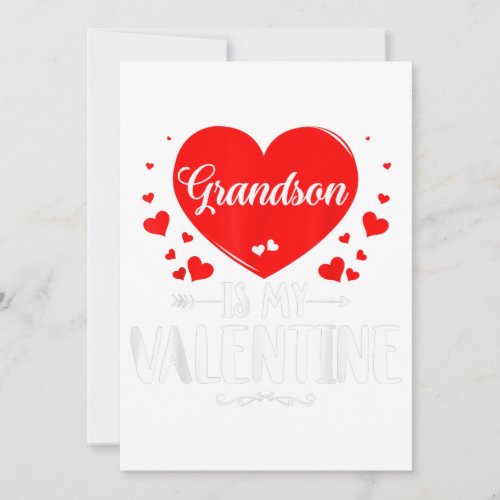 Grandson Is My Valentine Matching Fam Grandma Gift Announcement