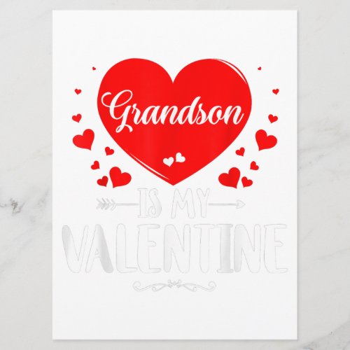 Grandson Is My Valentine Matching Fam Grandma Gift Menu