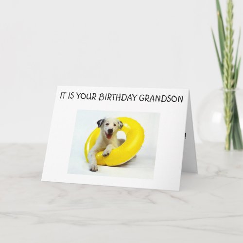 GRANDSON_IT IS YOUR BIRTHDAY CARD