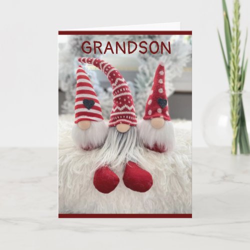 GRANDSON KNOW THAT YOU ARE LOVED CHRISTMAS HOLIDAY CARD