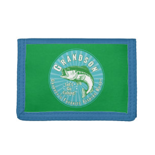 “Grandson” Let’s Go Fishing! Tri-fold Wallet