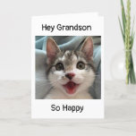 **GRANDSON** ON YOUR BIRTHDAY! CARD<br><div class="desc">THANK U FOR STOPPING BY ONE OF MY EIGHT STORES!!!!</div>