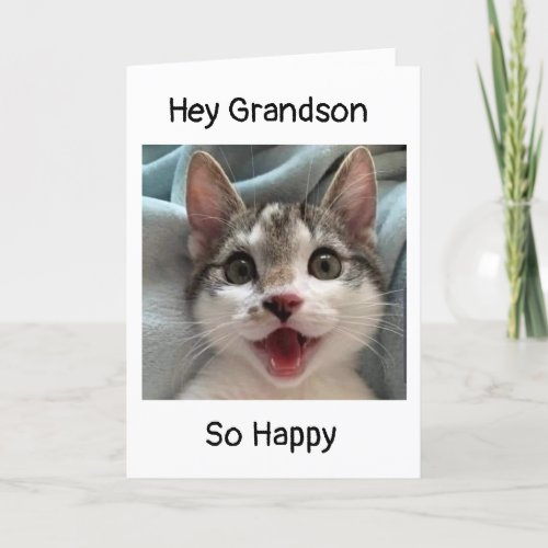 GRANDSON ON YOUR BIRTHDAY CARD