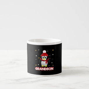Grandson Penguin Christmas Family Matching Xmas Espresso Cup
