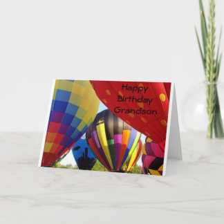 **GRANDSON** REACH FOR THE SKY / HAPPY BIRTHDAY CARD