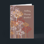 Grandson Religious Birthday Blessings Rustic Brown Card<br><div class="desc">Celebrate your grandson's birthday with our rustic card, featuring a vibrant blend of wildflowers and dried berries on a warm brown backdrop. The front sends birthday blessings, setting the stage for the heartfelt message inside. This religious card beautifully conveys blessings from the Lord, acknowledging his unique strengths and talents. A...</div>