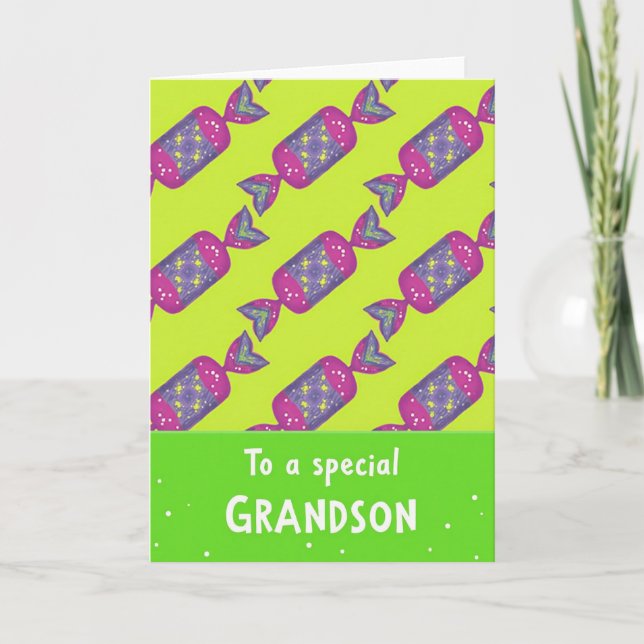 Grandson Special Happy Card (Front)