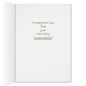 Grandson Surgery Recovery, Teddy Bear & Flowers (Inside (Right))