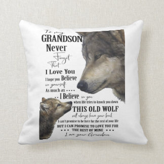Grandson Throw Pillow