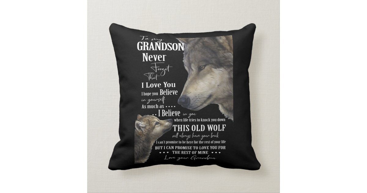 Grandson Throw Pillow 