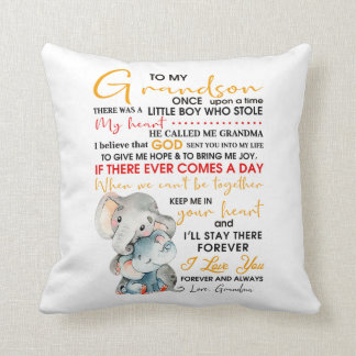 Grandson Throw Pillow