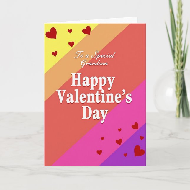 Grandson Valentines Day Card (Front)