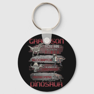 Grandson You Are As Strong As T-Rex As Smart Keychain