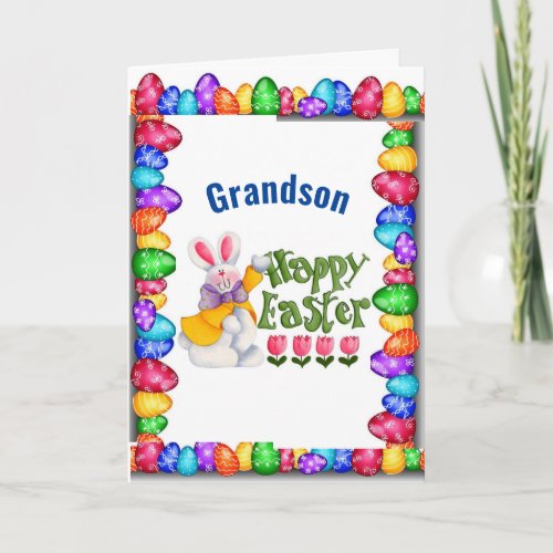 GRANDSON YOU ARE LOVED EASTER CARD