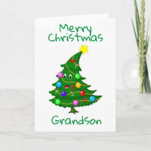 Christmas card for Grandson 