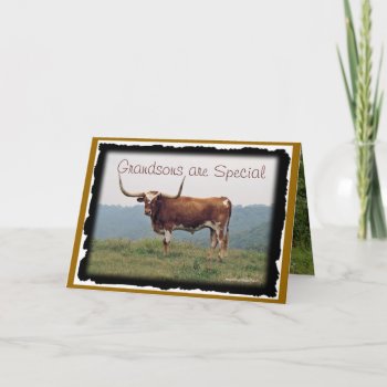 Grandsons Are Special-customize-any Occasion Card by MakaraPhotos at Zazzle