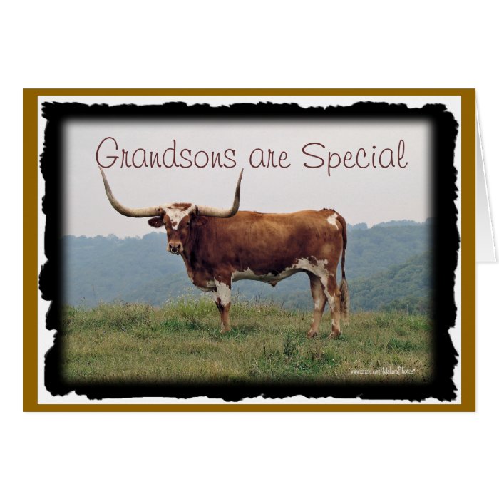 Grandsons are Special customize any occasion Card