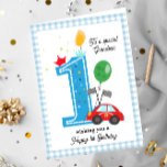 Grandson's First Birthday Racing Car Greeting Card<br><div class="desc">Grandson's First Birthday Racing Car Greeting Card. Celebrate your Grandson's first birthday with this adorable watercolor Teddy Bear. Customize it for your grandson or add their name for a personalized touch. Perfect for kids, this whimsical card brings joyful wishes and a sense of wonder to their birthday celebration. Make their...</div>