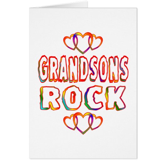 Grandsons Rock Cards (Front)