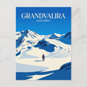 Grandvalira Ski Area Andorra Postcard