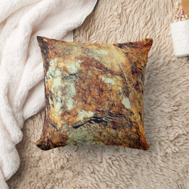 Granite And Quartz Stone Nature     Throw Pillow (Blanket)