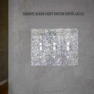 Granite Black Light Switch Cover