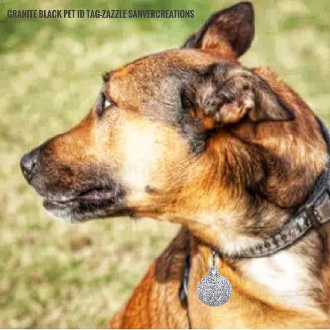 Granite Black   Pet ID Tag (Creator Uploaded)