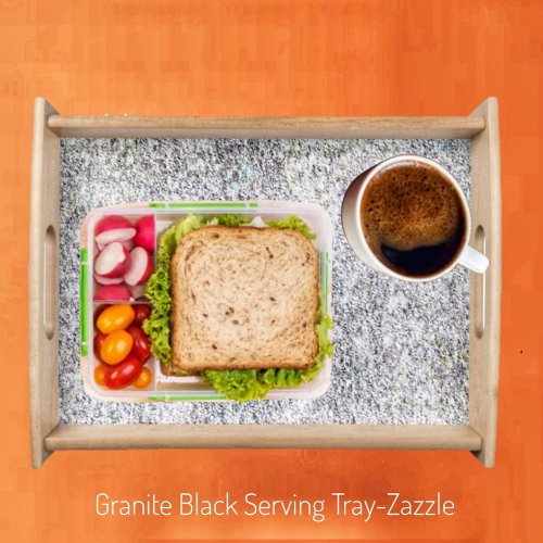 Granite Black   Serving Tray