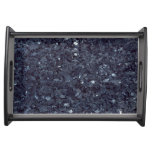 Granite Blue-black 1 Serving Tray at Zazzle