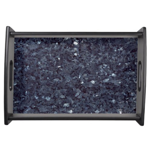 GRANITE BLUE_BLACK 1 SERVING TRAY