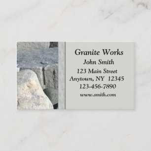 Granite Business Card