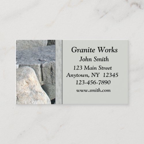 Granite Business Card
