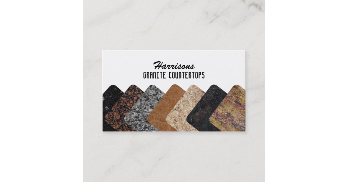 Granite Business Cards Zazzle